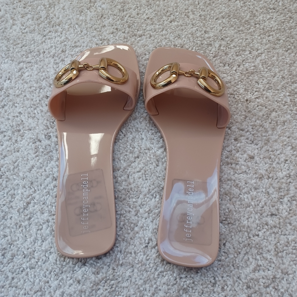 Jeffrey Campbell Annia Horsebit Sandal in Natural - Size 6 - Picture 5 of 16